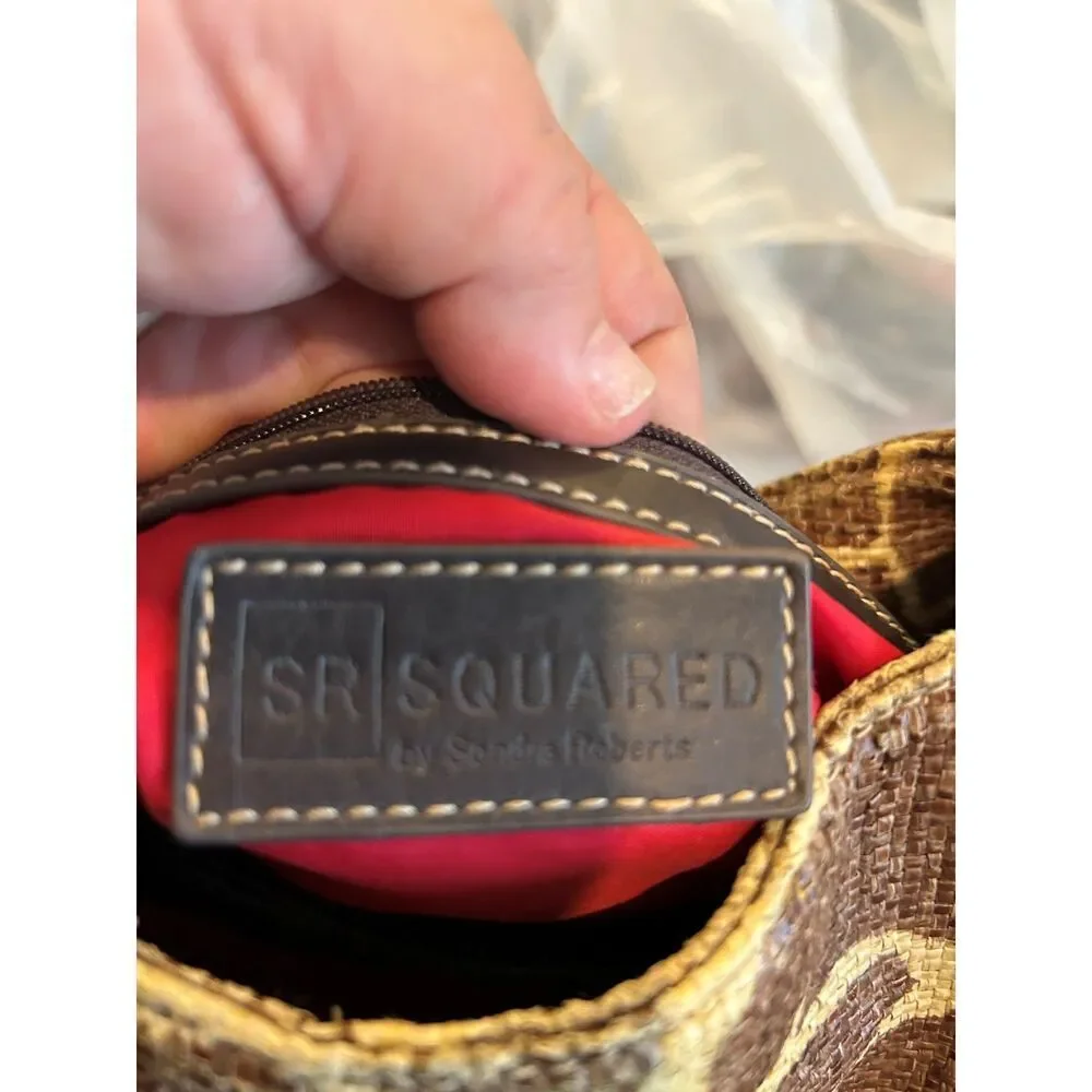 SR Squared By Sondra Roberts Giraffe Print Handbag